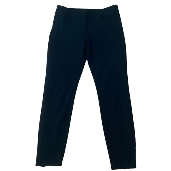 New York & Co 7th Avenue Black Skinny Stretchy Pants Women's Size 4 Bottom Slit - Picture 2 of 11
